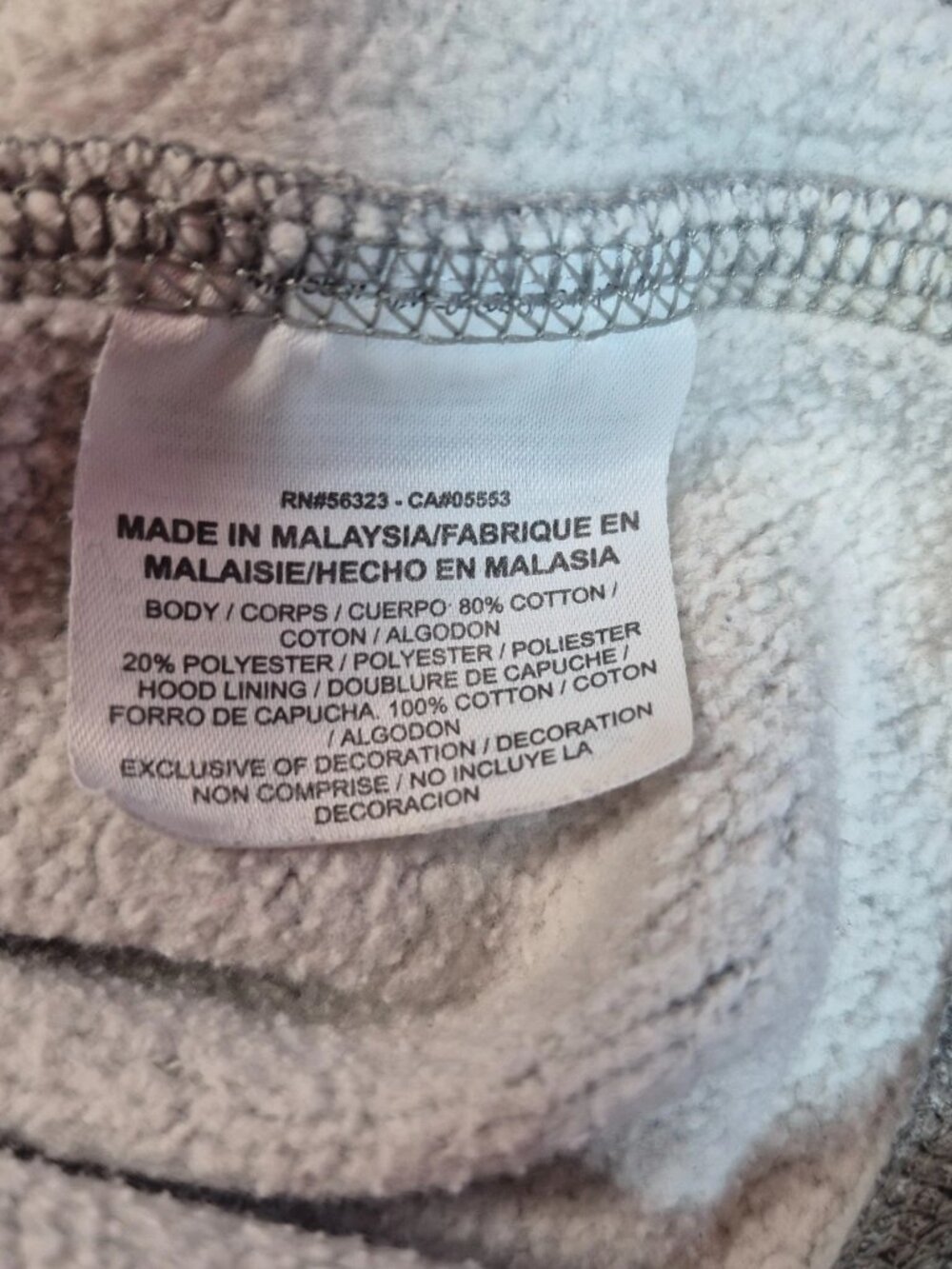 Nike Youth Small Hoodie Full Zip Gray Kids Athletic Casual Sweatshirt - Picture 6 of 9